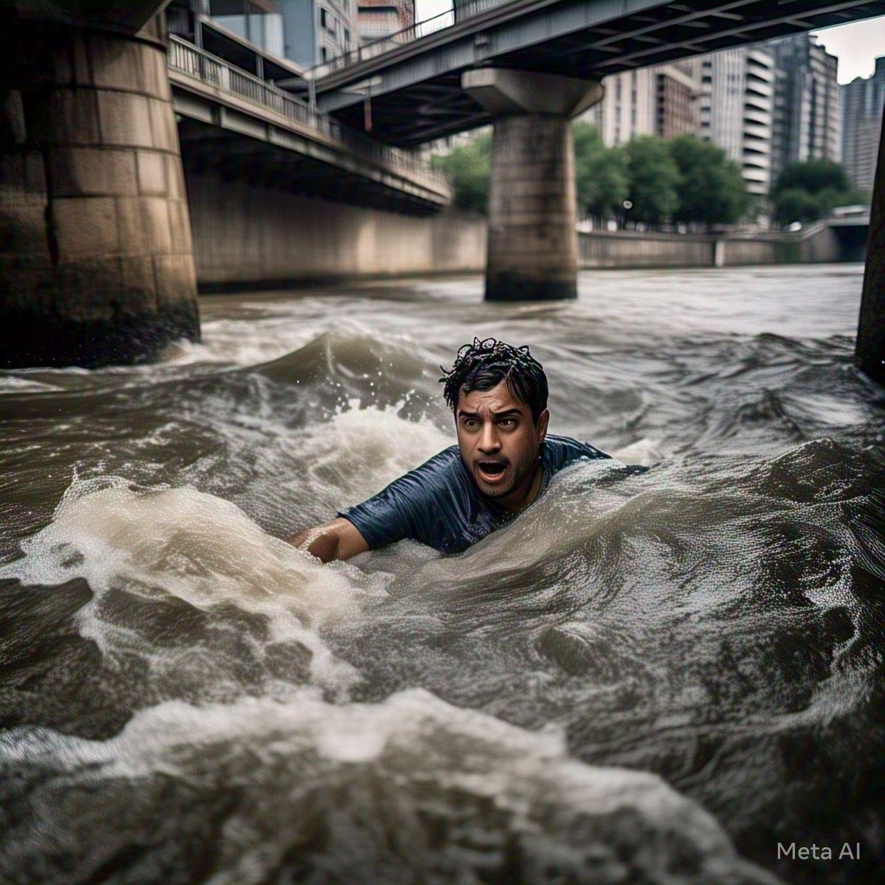 Mandi di Sungai Jembatan Miangas, Seorang Pemuda Manado Sulawesi Utara Dilaporkan Hilang