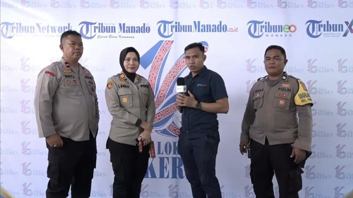 HUT ke-16 Tribun Manado, Kapolsek Mapanget AKP Lesly Lihawa Harap Bisa Bekerja Sama dengan Media