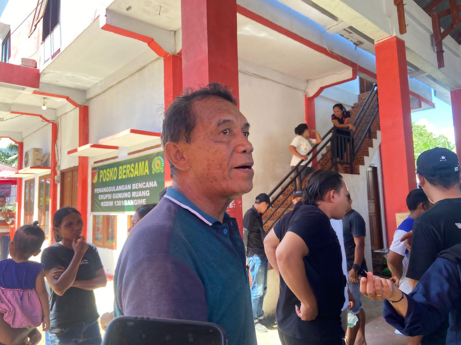 Pengungsi Gunung Ruang Sitaro Sulawesi Utara Sulit Dapat Makanan Gara-gara Menunggu Data Lurah