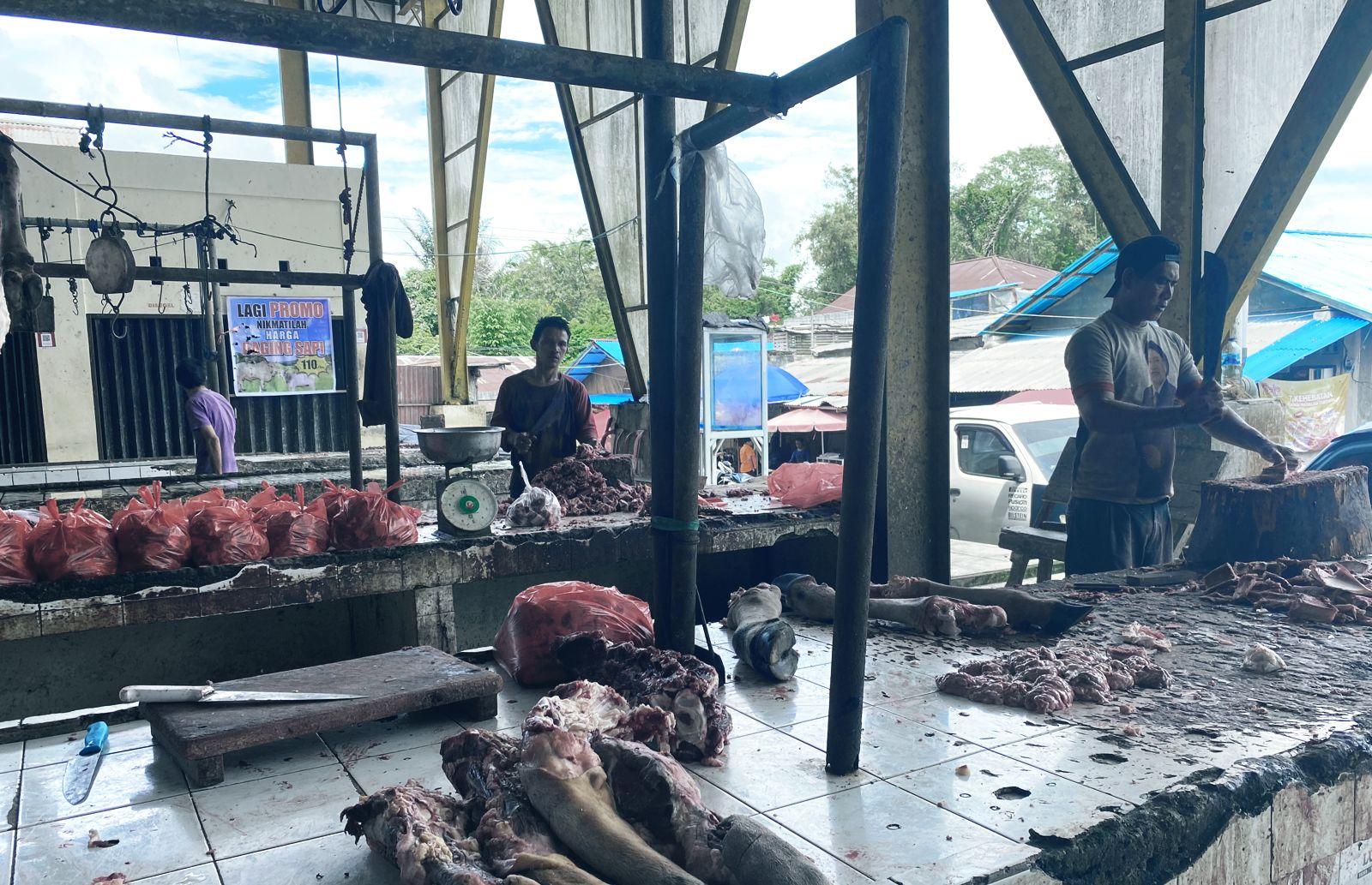 Harga Daging Sapi di Pasar Beriman Tomohon Sulut Tetap Stabil Jelang Hari Raya Kurban
