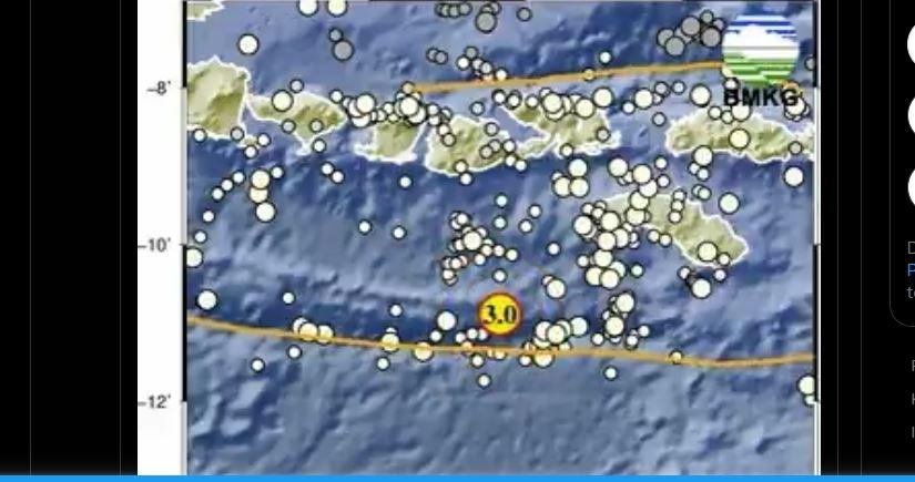 Gempa Bumi di Kodi Nusa Tenggara Timur, Minggu 19 April 2026, Info BMKG Terjadi Pukul 10:30 WIB