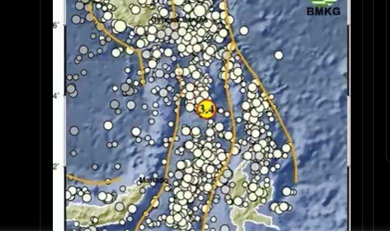 Gempa Bumi di Melonguane Talaud Sulawesi Utara, Senin 20 April 2026 Dini Hari