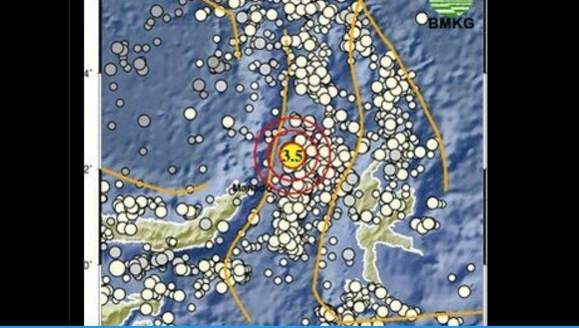 Terjadi Gempa Bumi di Ondong Sitaro, Sulawesi Utara, Jumat 10 Juli 2026 - Tribunmanado.co.id