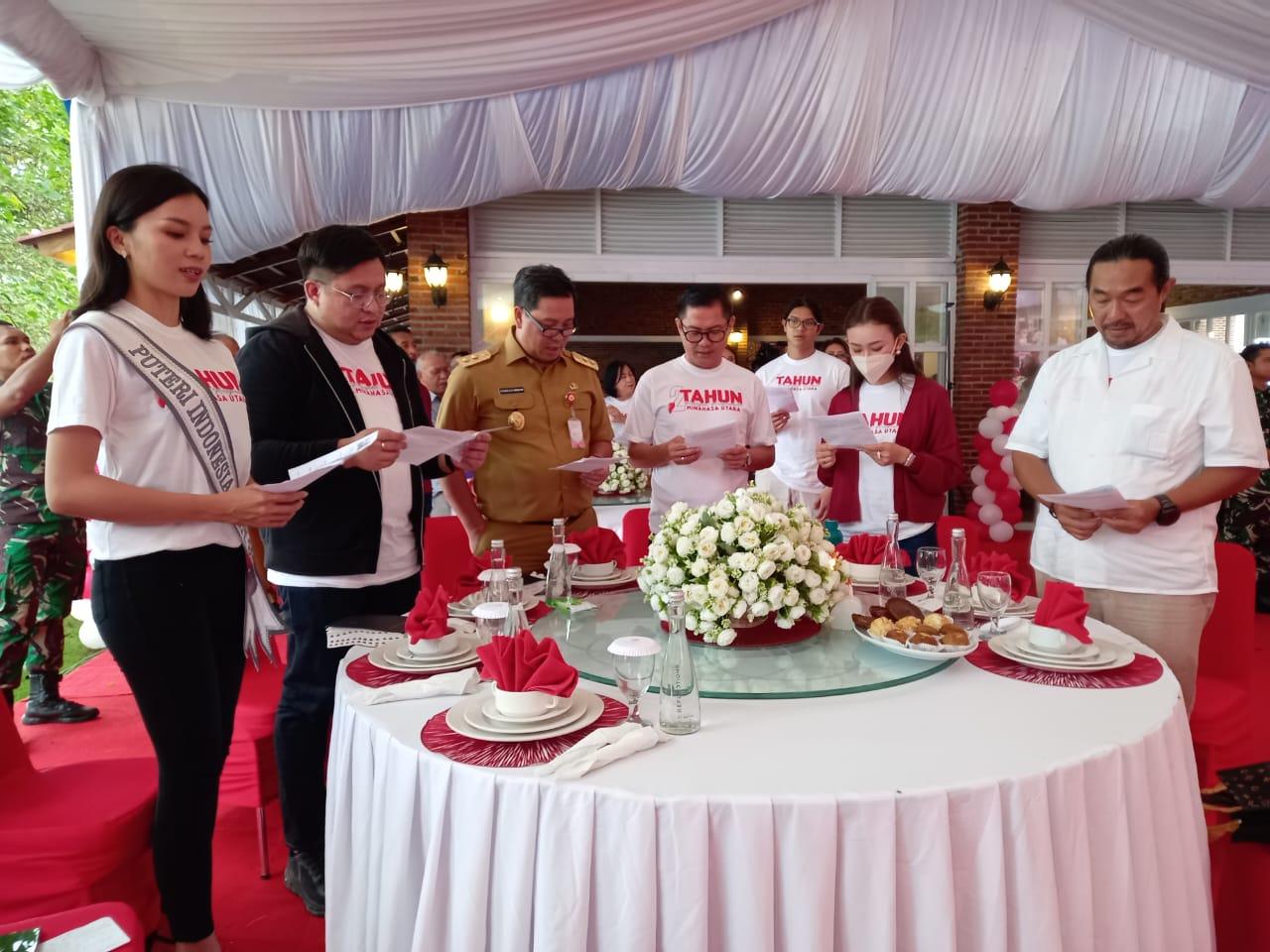 Steven Kandouw Hadiri Perayaan 2 Tahun Kepemimpinan Bupati Minut Joune Ganda - Wabup Kevin Lotulung