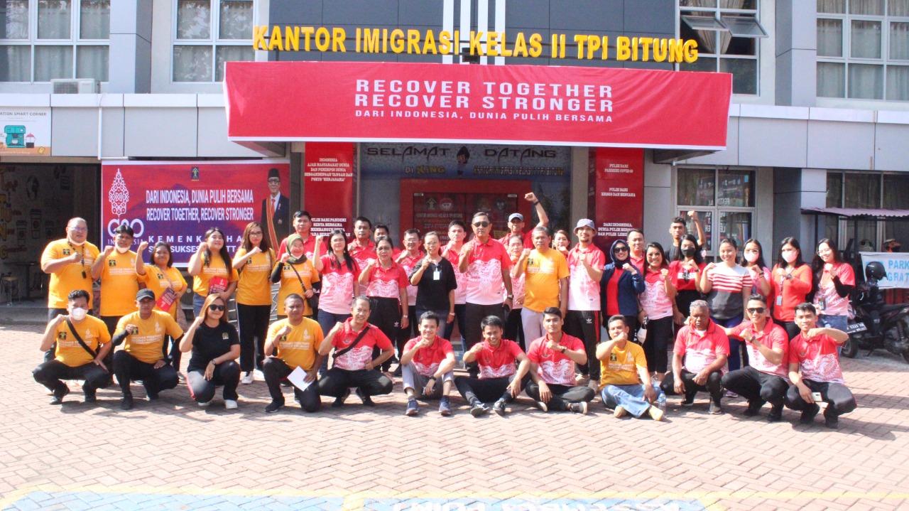 Imigrasi Bitung Gelar Jalan Sehat, Semarak Sambut Pagelaran Internasional KTT G20
