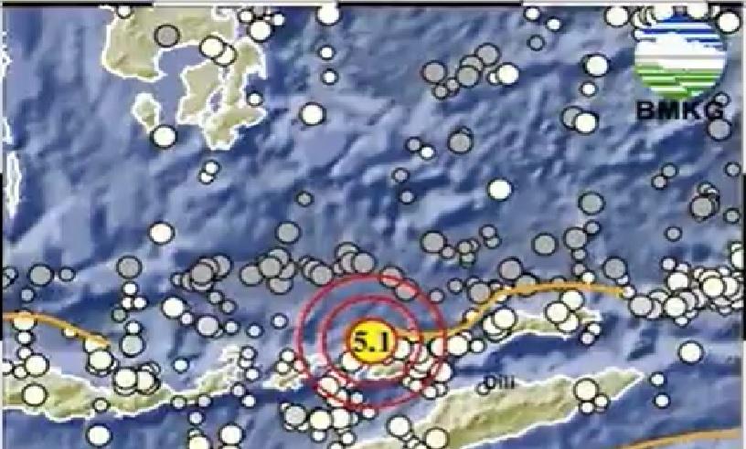 Gempa Bumi Magnitudo 5.1 SR Guncang NTT Senin 20 April 2026, Gempanya Baru Saja Terjadi Siang Ini