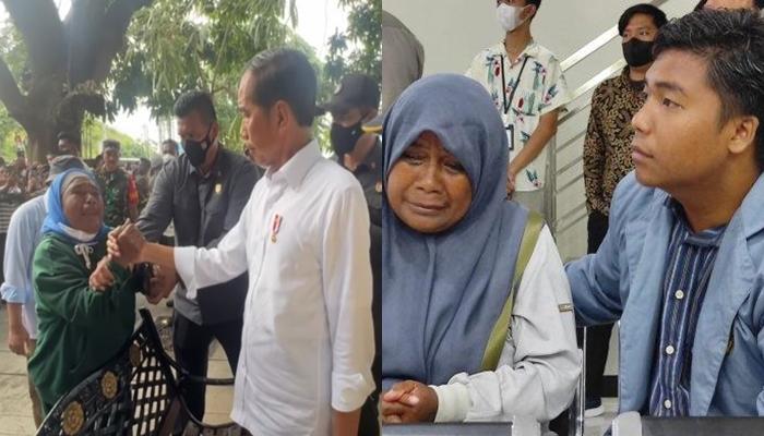 Ingat Emak-emak di Manado yang Pegang Tangan Jokowi Sambil Menangis? Kini Nasib Anaknya Berubah