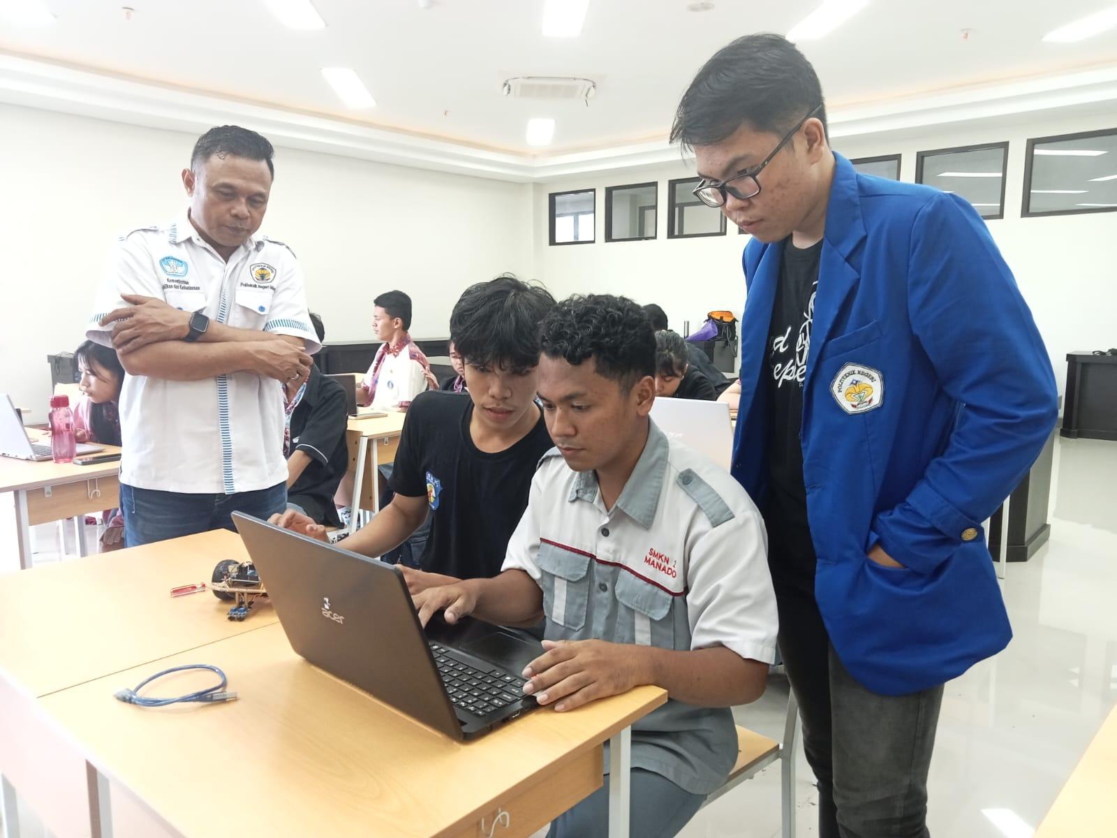 Jurusan Teknik Elektro Polimdo Gelar Lomba Robotik Tingkat SMA SMK se Sulawesi Utara