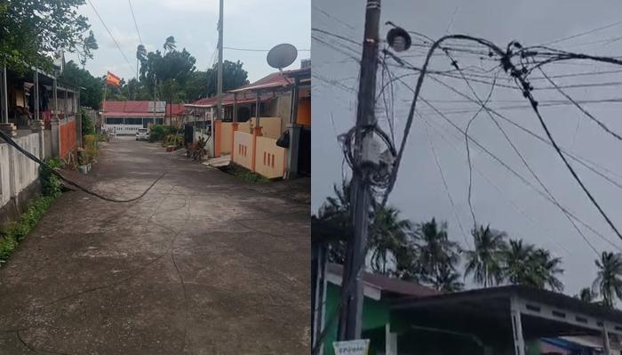 Blok Sakura Perum Helena Matungkas Minut Masih Padam Total, Imbas Rumah Ditimpa Pohon Kelapa - Tribunmanado.co.id