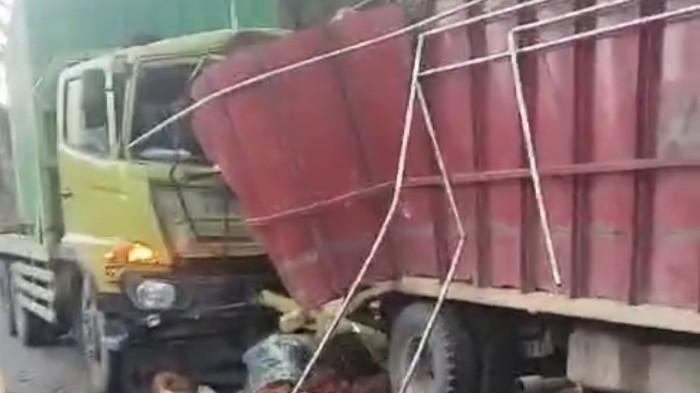 Kecelakaan Maut di Jalan Trans Sulawesi, Truk Kontainer Hantam 3 Truk, 2 Orang Tewas