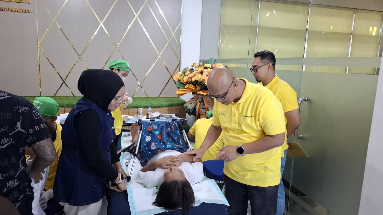 Khitanan Massal Pegadaian Syariah Manado, Ratusan Anak Dapat Hadiah Tabungan Emas - Tribunmanado.co.id