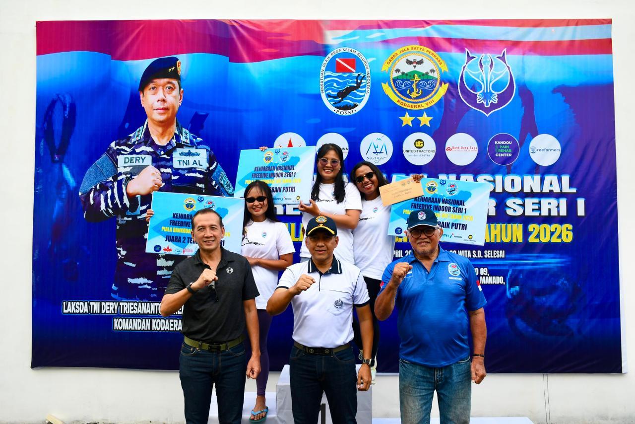 Pecahkan Rekor Jakarta hingga Jateng, Atlet Freedive Sulut Tampil Perkasa di Kolam Tirto Sagoro 09