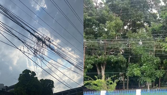 Kabel Listrik di Kalasey Minahasa Sulawesi Utara Semrawut, Warga Khawatir Potensi Terjadi Kosleting