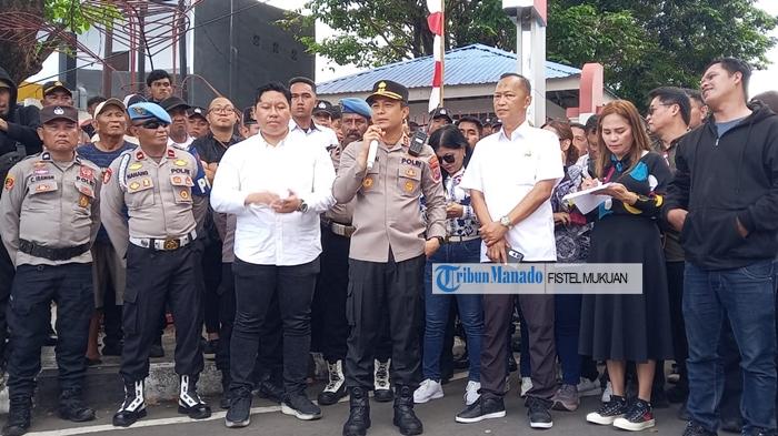 Kerahkan 800 Personel Gabungan, Kapolres Sebut Unjuk Rasa di Kota Bitung Diluar Prediksi