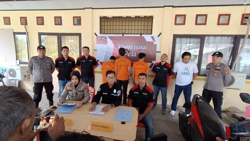 Identitas 6 Pelaku Pengeroyokan Anak Kasat Reskrim Talaud yang Ditangkap Polsek Mapanget Manado
