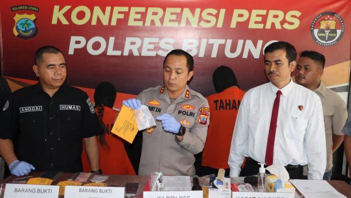 BREAKING NEWS : 2 Warga Bitung Sulut Ditangkap Polisi Kasus Dugaan Sabu, Satu Berstatus IRT