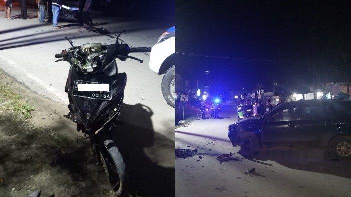 Kecelakaan Maut Tadi Pukul 03.45 Wita, Seorang Pemotor Tewas, Mobil Tabrakan dengan Sepeda Motor