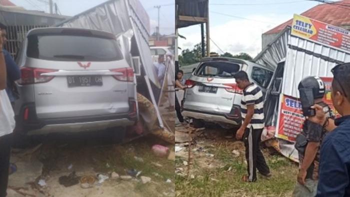 Kecelakaan Maut Pukul 13.00 Wita, Bocah 5 Tahun Tewas, Mobil Kecepatan Tinggi Tabrak Konter Pulsa