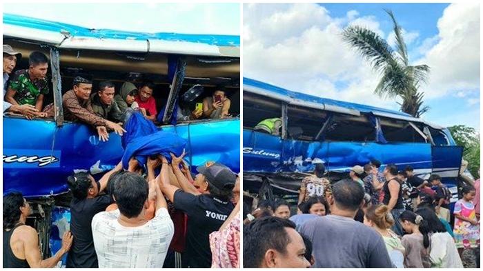 Kecelakaan Maut Hari Ini, 4 Penumpang Tewas, Bus Tertabrak Kereta Api