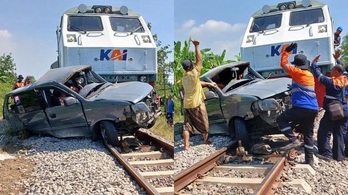 Kecelakaan Maut Hari Ini, 4 Orang Tewas, Mobil Rombongan Ponpes Tertabrak Kereta Api