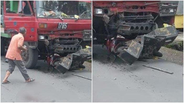 Kecelakaan Maut, Seorang Mahasiswi Tewas, Korban Tertabrak Truk Kontainer