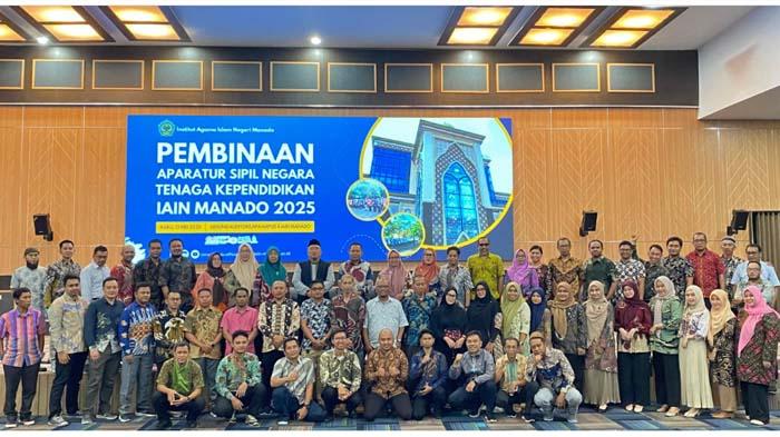 75 ASN Tenaga Kependidikan IAIN Manado Ikut Pembinaan,  Ini Pesan Rektor Prof Ahmad Rajafi