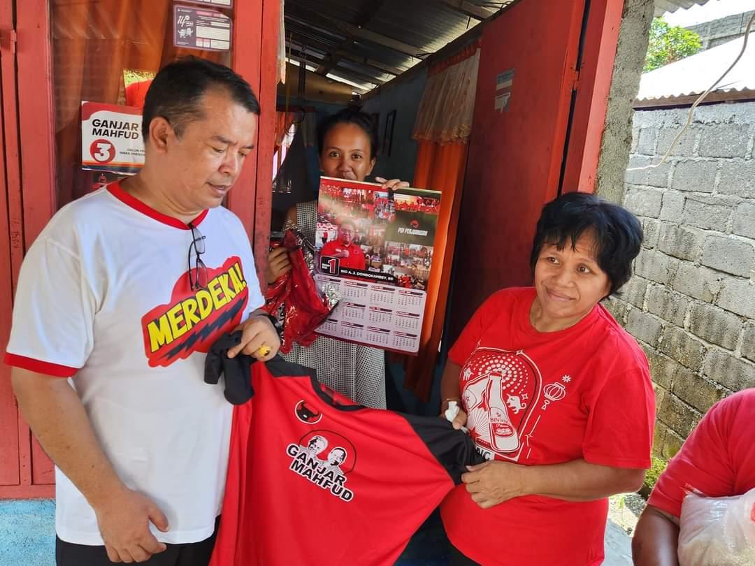 Aldo Ratungalo Terus Sosialisasikan Ganjar-Mahfud ke Masyarakat di Bitung Sulawesi Utara