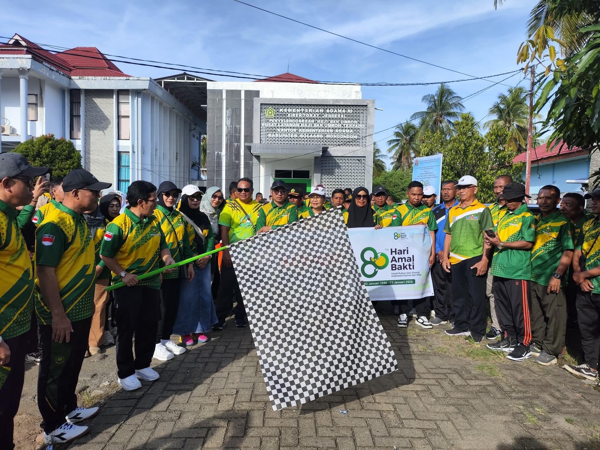 Pemkab Meriahkan Hari Amal Bakti ke-80 Kemenag Bolmong Sulawesi Utara