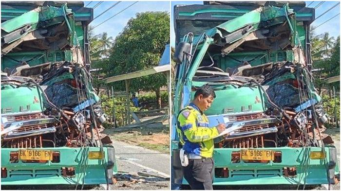 Kecelakaan Maut, Seorang Kernet Tewas, 2 Truk Tabrakan