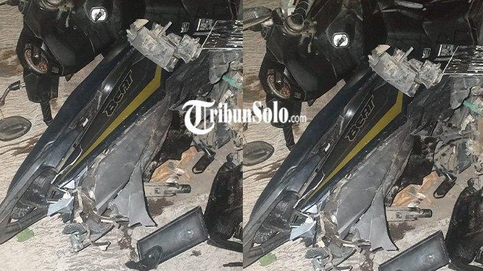 Kondisi-motor-Honda-Beat-pasca-ditabrak-mobil-Mitsubishi-Pajero-di-depan-IHS-Colomadu.jpg