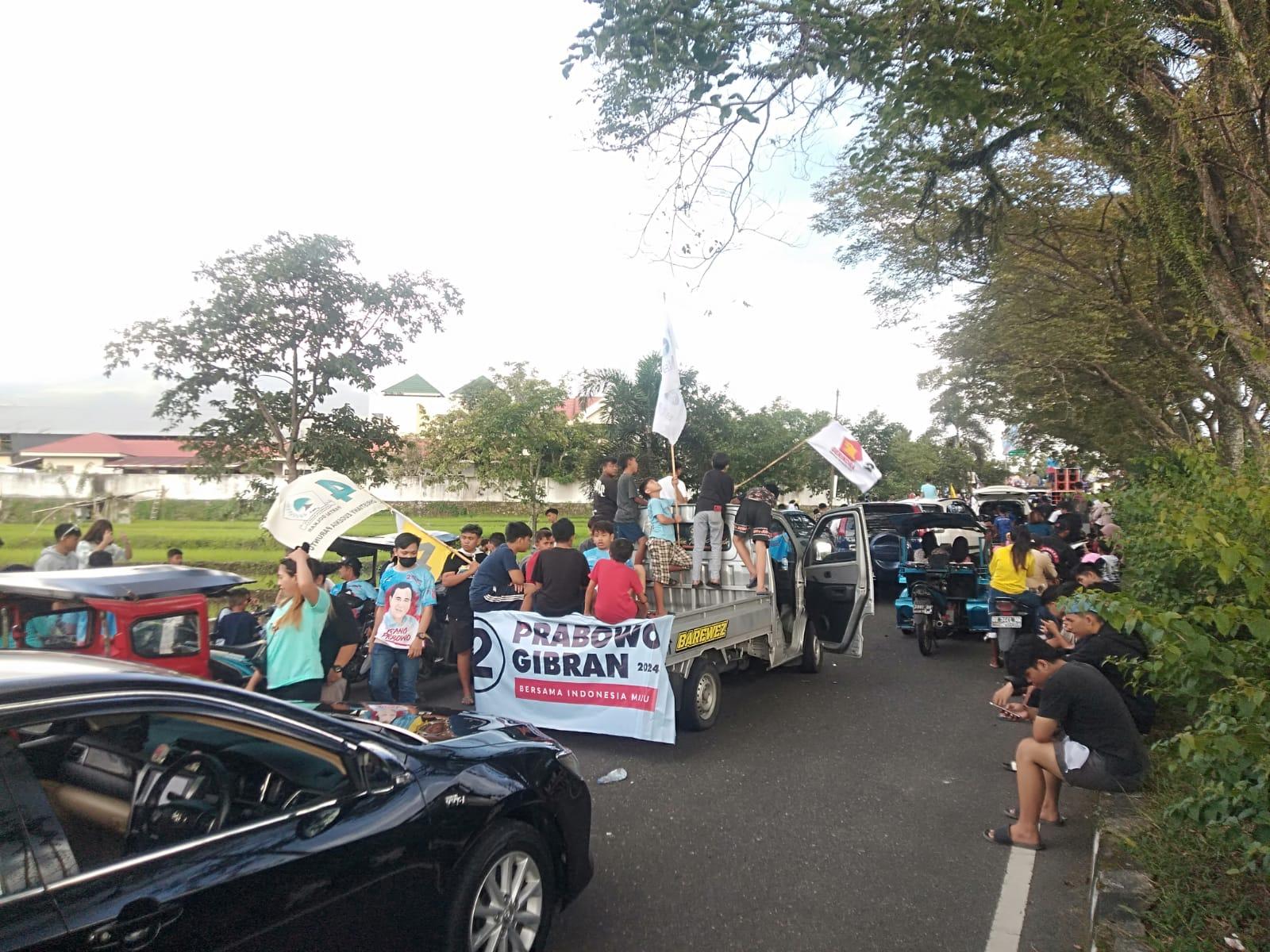 BREAKING NEWS: Ratusan Pendukung Prabowo - Gibran di Kotamobagu Sulawesi Utara Kembali Konvoi