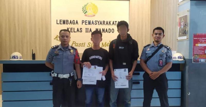 Tahanan Kasus Narkoba dan Kasus Perlindungan Anak Bebas dari Lapas Manado Sulawesi Utara