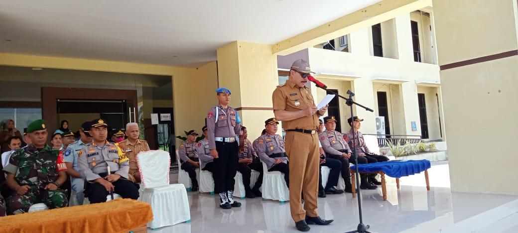 Pj Bupati Bolmong Limi Mokodompit Pimpin Apel Gelar Pasukan Ketupat Samrat