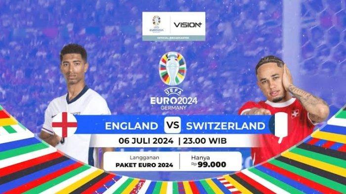 Link Live Streaming Inggris vs Swiss di Perempat Final Piala Euro 2024 Malam Ini, Akses di Sini