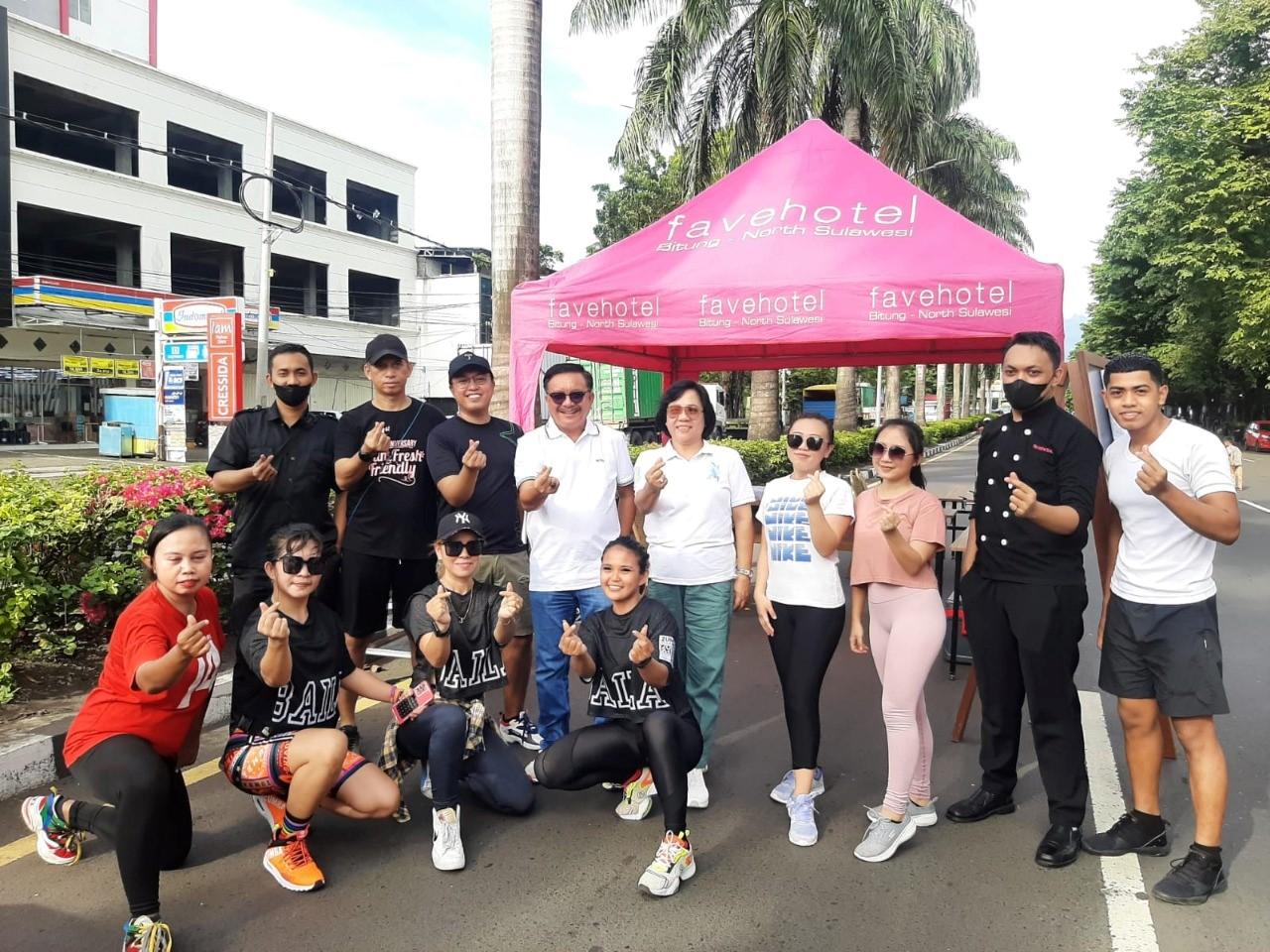 Favehotel Sport Selalu Meriahkan Car Free Day Bitung