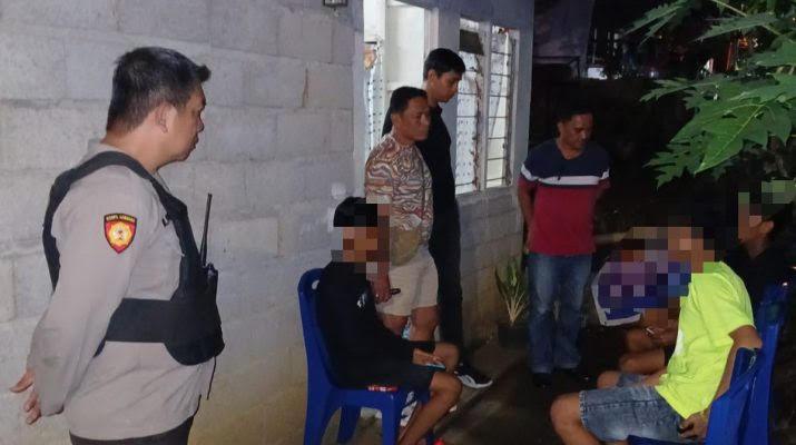 Polsek Wenang Manado Bubarkan Sekelompok Remaja Mabuk di Mahakeret Timur
