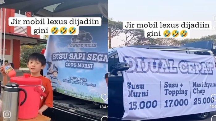 Viral Bocah Jualan Susu Naik Mobil Mewah Rp 3.5 M, Tumpukan Duit Seratus Ribuan Jadi Sorotan