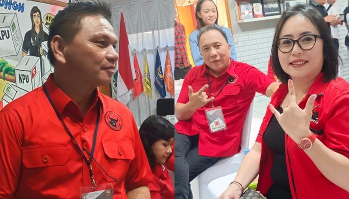 Potret James Kojongian, Mono Turang hingga Santi Runtu Kenakan Seragam PDIP