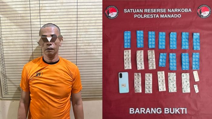 Identitas Pengedar Obat Keras Ilegal di Manado yang Ditangkap Polisi, Ternyata Residivis