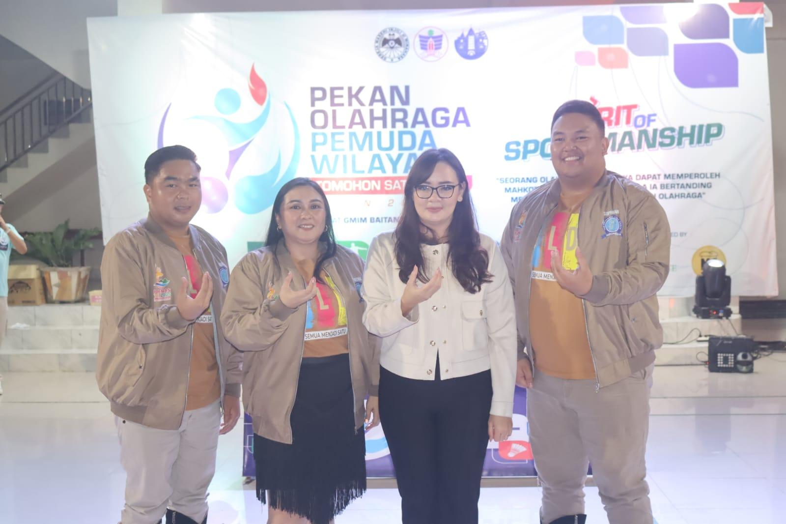 Wawali Tomohon Sendy Rumajar Tutup Pekan Olahraga Pemuda GMIM Wilayah Tomohon 1 dan 5