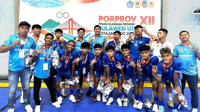 Tim Futsal Sangihe Pertahankan Tradisi Medali di Porprov Sulut 2025