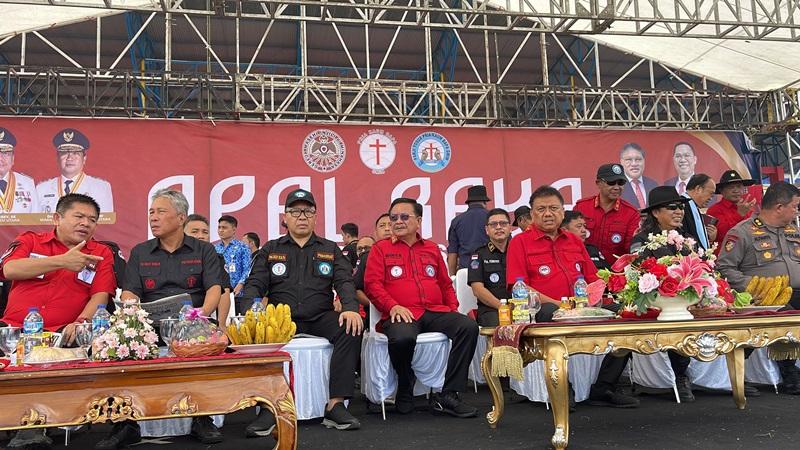 Panji Yosua se-GMIM Ikuti Apel Raya di Bitung, Panglima James Sumendap Sebut Olly Dondokambey Kaisar