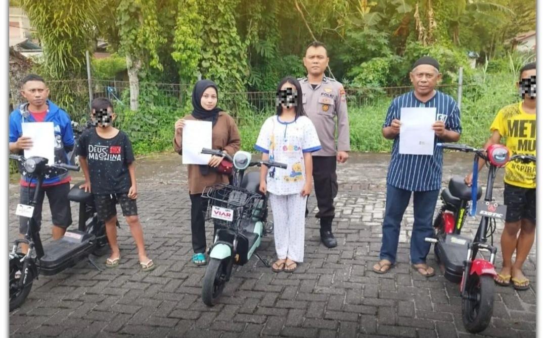 Sering Main Sepeda Listrik, 3 Bocah di Singkil Manado Sulawesi Utara Dapat Pembinaan dari Polisi