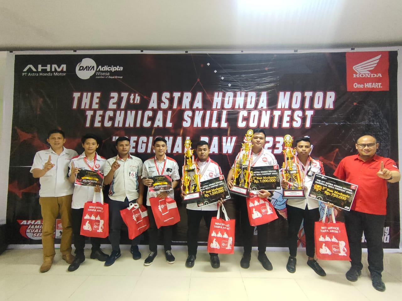 Cari Mekanik dan Service Advisor Andal, DAW Kembali Gelar Honda Regional Technical Skill Contest
