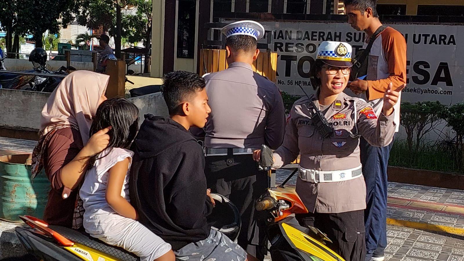 Hari Ketujuh Operasi Patuh Samrat 2023, Polres Tomohon Sulawesi Utara Jaring Belasan Kendaraan