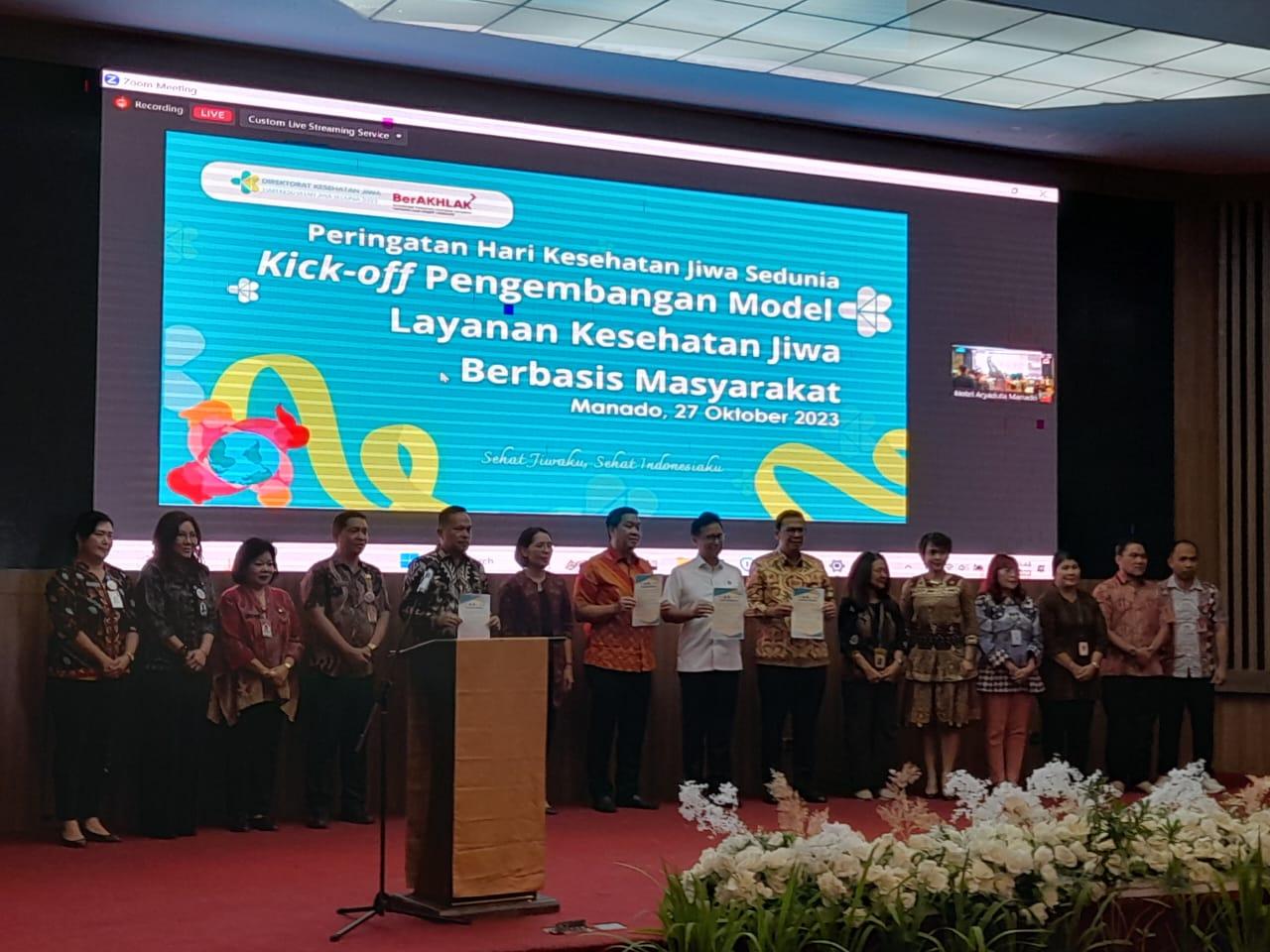 BREAKING NEWS : Sulawesi Utara Jadi Pilot Project Layanan Kesehatan Jiwa Berbasis Masyarakat