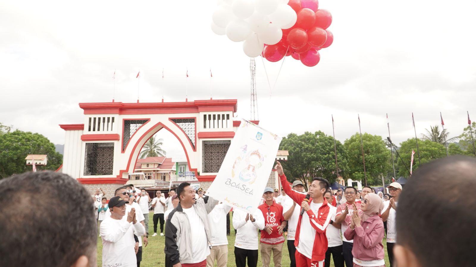 Bupati Iskandar Kamaru Luncurkan Logo HUT ke-18 Bolsel, Usung Tema Gotong Royong - Tribunmanado.co.id