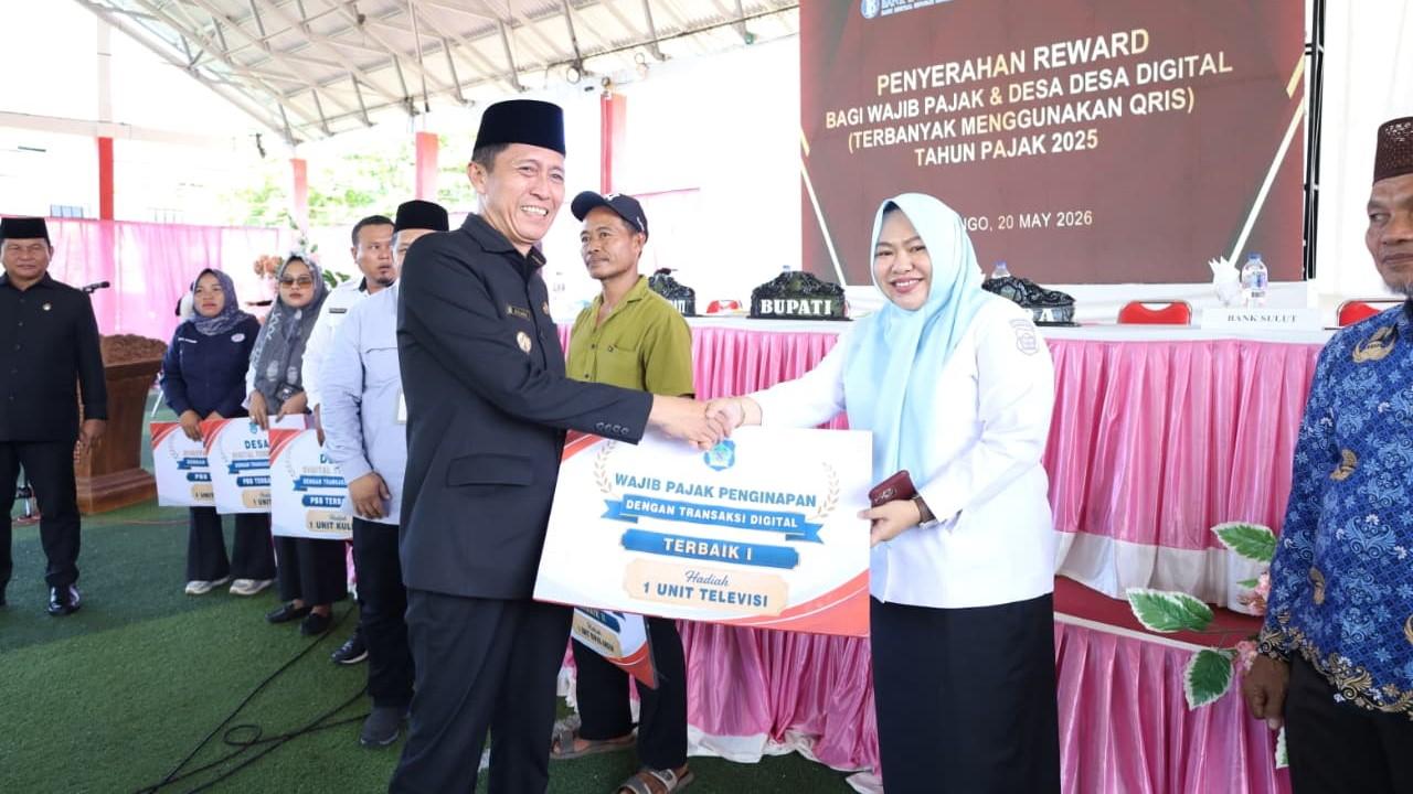 Gebyar Pajak 2026, Bupati Bolsel Beri Penghargaan Bagi Desa dan Pelaku UMKM Taat Pajak