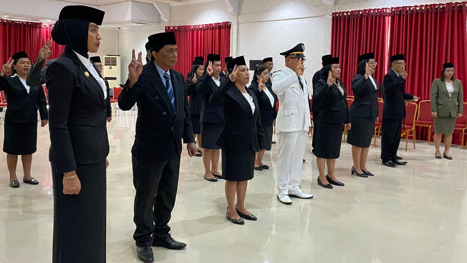 Nama 16 Pejabat Sangihe yang Baru Dilantik Bupati Michael Thungari, Satu Camat - Tribunmanado.co.id