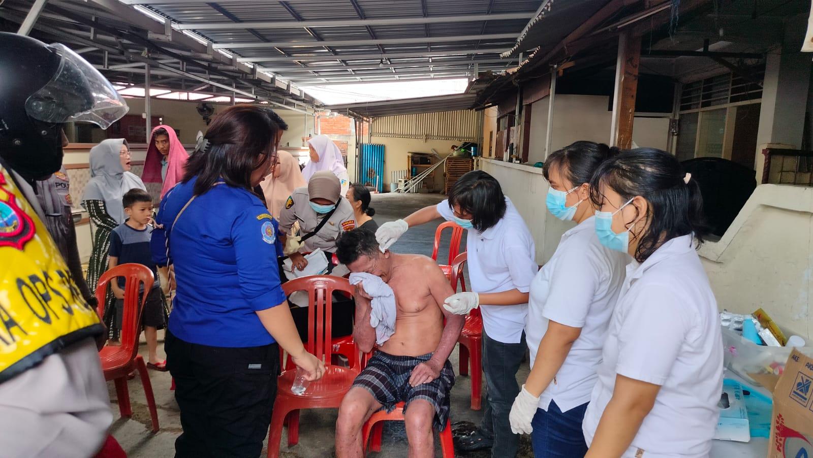 1 Penghuni Alami Luka Bakar Saat Kebakaran di Aspol Manado Sulawesi Utara